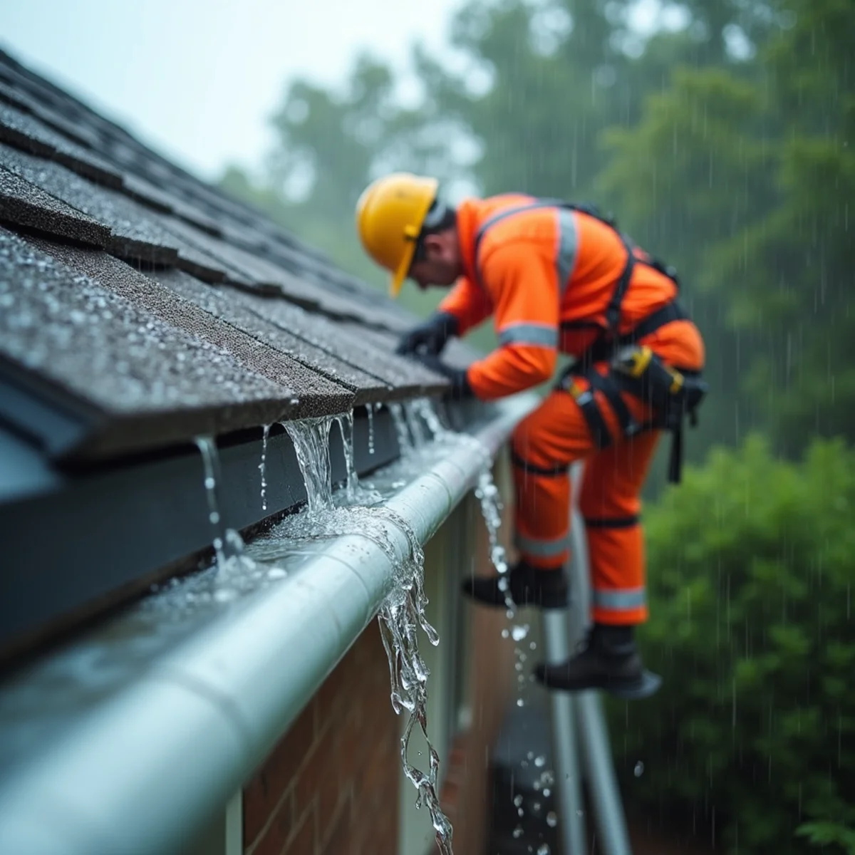 Why Seamless Rain Gutters Protect Houston Foundations